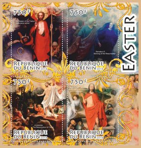 Stamps.  Art, painting, Religion, Easter 2018 1+1 sheets perforated MNH **