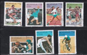 Nicaragua Barcelona Summer Olympics, CTO, 1990 issue, Not Listed