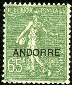 French Andorra Stamps # 13 MLH VF Scott Value $28.00