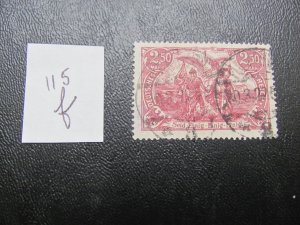 GERMANY 1920 USED SIGNED MI.NR. 115f INFLATION