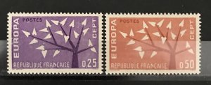 France 1962 #1045-6, Europa, MNH.