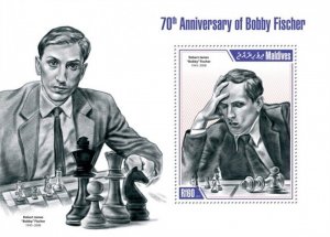 Maldives - 2013 Bobby Fischer - Stamp Souvenir Sheet - 13E-057