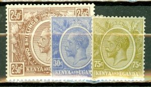 LC: Kenya Uganda Tanganyika 18-20,23-6,29-34 mint CV $168; scan shows only a few