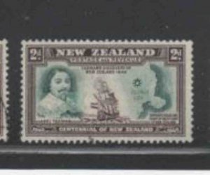 NEW ZEALAND #232 1940 2p ABEL TASMAN F-VF USED c