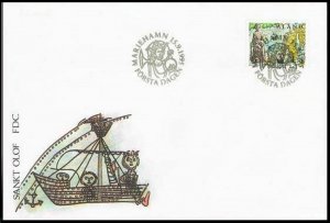 Finland-Aland 119,FDC.Michel 105. St.Olaf,Patron Saint Of Aland.1995.