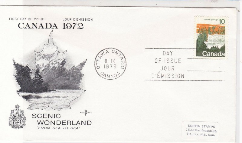 Canada 1972 Scenic Wonderland from Sea to Sea FDC Forest Stamps Cover ref 22003