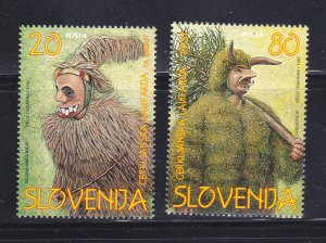 Slovenia 281-282 Set MNH Carnival Costumes
