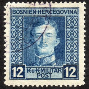 1917, Bosnia 12h, Used, Sc 109