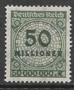 Germany 289: 50 mil m Numeral, MH, VF