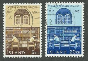 Iceland  Scott 400-401  Used  Complete