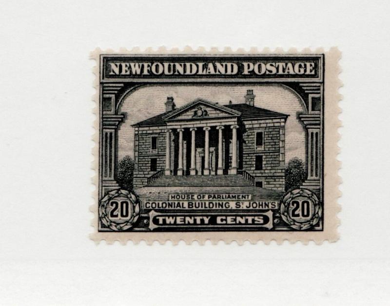 NEWFOUNDLAND Sc #157 * MH, 20¢ St John's Parliament House postage stamp 