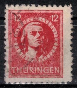 Germany - Russian Zone - Thuringia - Scott 16N6