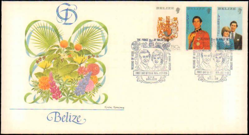 Belize, Worldwide First Day Cover, Royalty