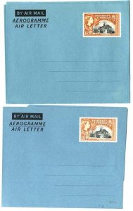 Trinidad & Tobago 1958 15c black & orange on grey-blue fine unused, ditto on g