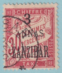 FRANCE OFFICES ABROAD - ZANZIBAR J4 POSTAGE DUE  USED - VERY FINE! - MBD