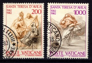 Vatican City 1982 400th Death Anniv of St Theresa of Avila, Part Set [Used]