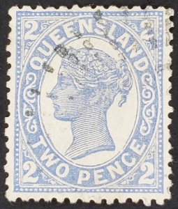 Queensland, Scott #114, F used