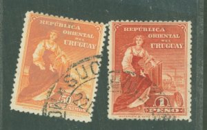 Uruguay #194/195  Multiple