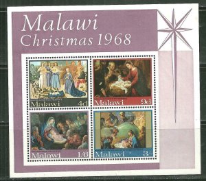 Malawi MNH S/S 94A Christmas 1968