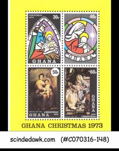 GHANA - 1973 GHANA CHRISTMAS - MINIATURE SHEET MINT NH