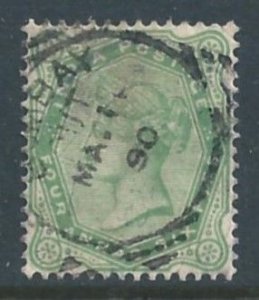 India #43 Used 4a6p Queen Victoria