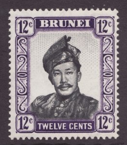 1952 Brunei Sc #90 - 12¢ - Sultan Omar Ali Saifuddin -MNH stamp cv$6