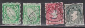 IRELAND Scott # 65, 66, 68 Used