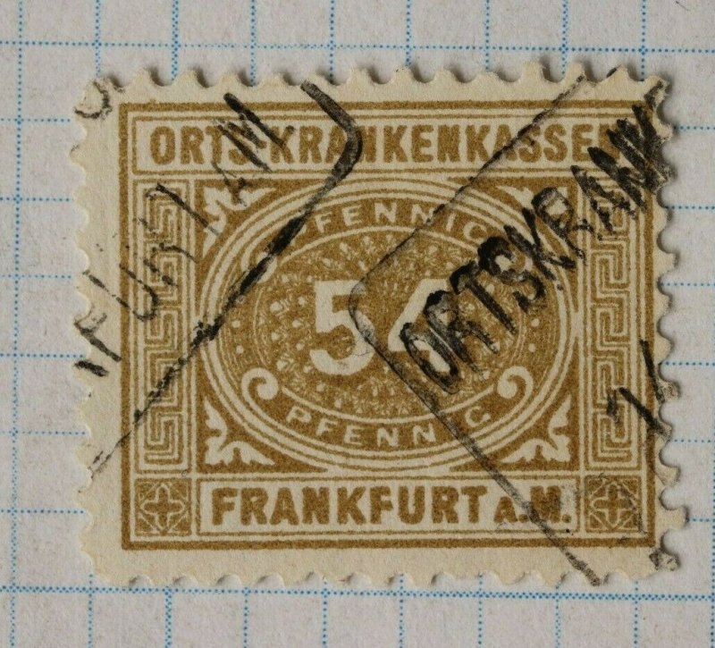 Germany sc#O44 Frankfurt AM official post 54 used cv$120.00