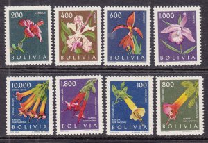 Bolivia 459-462,C237-C240 Flowers MNH VF