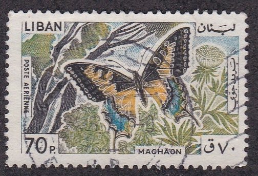 Lebanon # C431, Butterfly, Used 1/3 Cat.