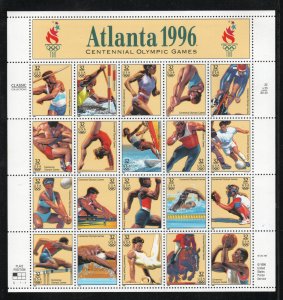 ALLY'S US Plate Block Scott #3068 32c Atlanta Olympics [20] MNH F/VF [FP-67]