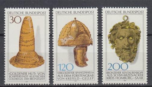 Germany - 1977 Archeological heritage Sc# 1258/1260 - MNH (7510)