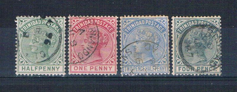 Trinidad 68-71 Used Queen Victoria 1883 (T0126)