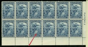 Scarface Variety block of 12 MNH plate Cat $600+ block Canada mint 