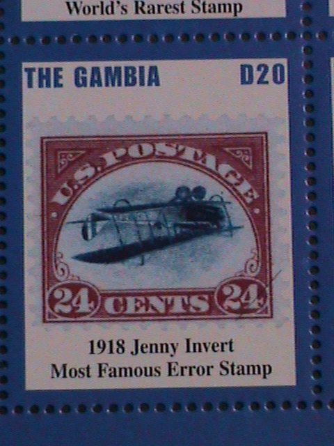GAMBIA STAMP-2004- SC#2871 WORLD RARE AND FAMOUS POSTAGE STAMPS MNH S/S SHEET