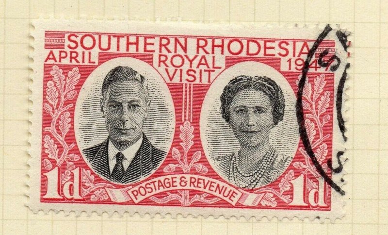 Southern Rhodesia 1947 Early Issue Fine Used 1d. NW-14413