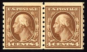 Scott #395 Pair, Mint, OG, NH, Dealer Graded Fine
