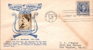 #882 Edward A. McDowell Crosby FDC