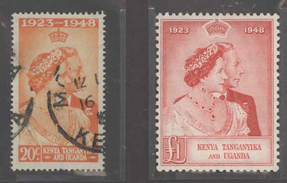 Kenya Uganda Tanganyika 92-93 Mint VF (92 used)