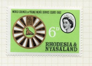 Rhodesia Nyasaland 1963 Early Issue Fine Mint Hinged 6d. NW-189562