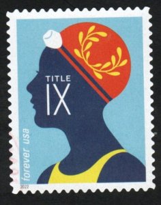 SC# 5669 - (58c) - 50th Anniversary Title IX - Swimmer - Used Single Off Paper