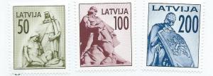 Latvia #324-326   ( MNH)  CV $7.85