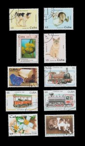 LATIN AMERICA 10 STAMP PACKET. MIXED TOPICS. CTO. # 9