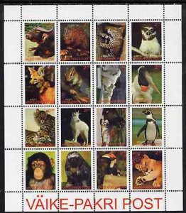 VAIKE-PAKRI - 2001 - Fauna - Perf 16v Sheet - Mint Never Hinged - Private Issue