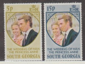 South Georgia Scott #37-38 Stamps - Mint NH Set