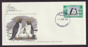 British Antarctic Territory 72 Penguins 1979 U/A FDC