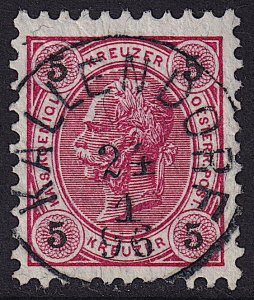 Austria - 1890 - Scott #54 - used - KALLENDORF pmk Czech Republic