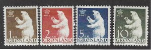 Greenland SC#62-65 Mint F-VF....Beautiful!