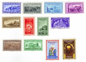 Turkey #1090-1101 big set - MH cpl