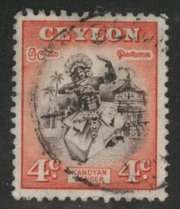 Ceylon Scott 307 Used 1950 stamp